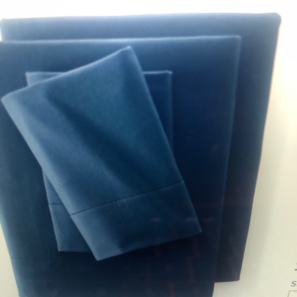 Lands End 5 oz  Velvet Flannel King size Sheet Set
